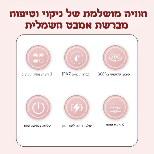 מברשת אמבט חכמה לניקוי הגוף