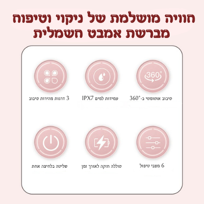 מברשת אמבט חכמה לניקוי הגוף