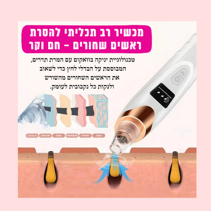 שואב מקצועי לראשים שחורים