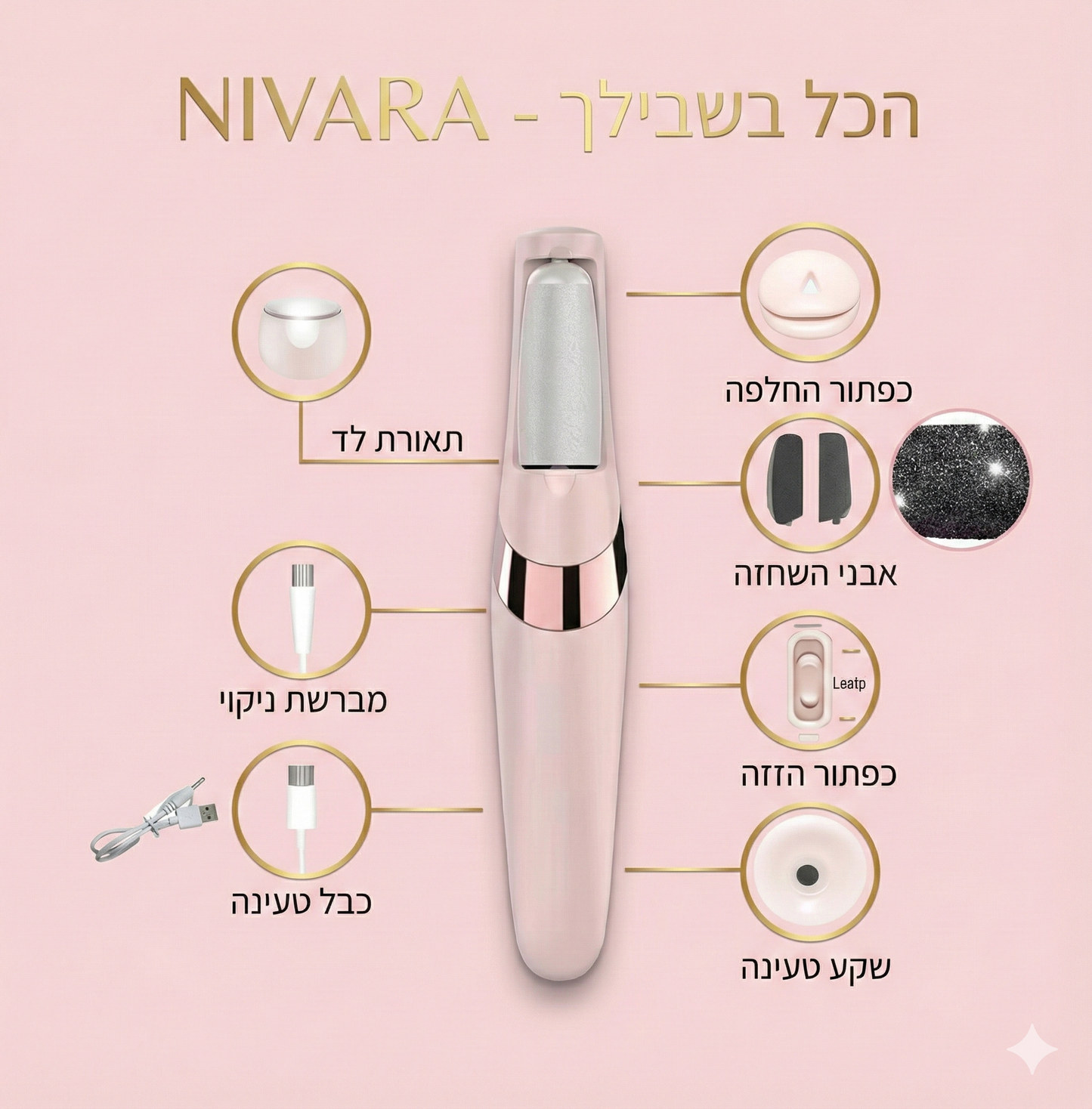 פדיקור ביתי חשמלי לכף הרגל