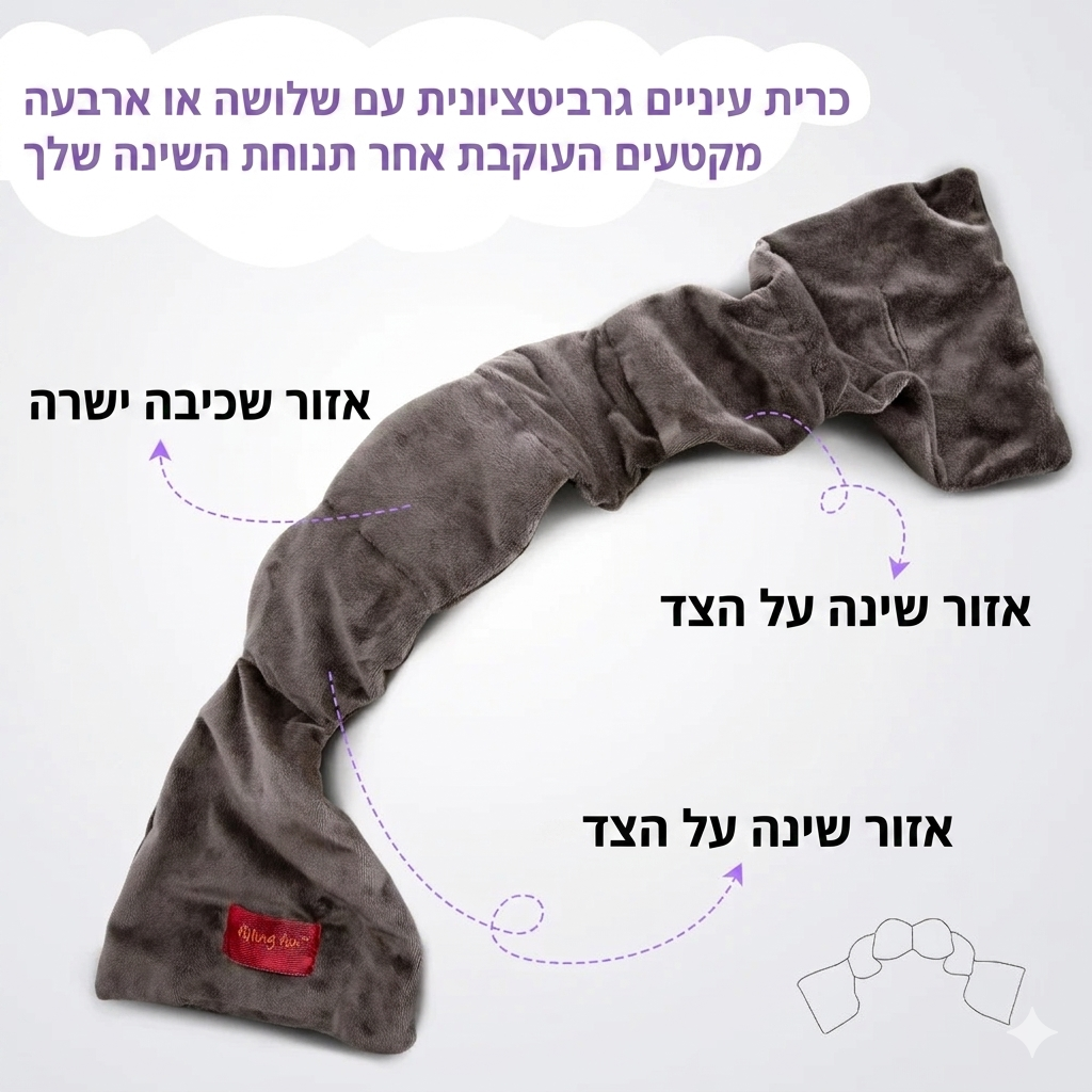 המסכה המקורית משוקללת, רכה וחוסמת אור SleepWrap