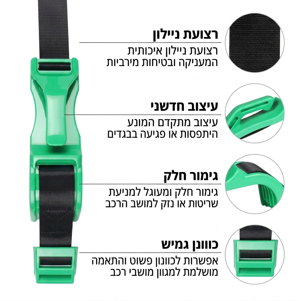 SafeRide – נוחות בנסיעה, בלי תחושת לחץ מהחגורה