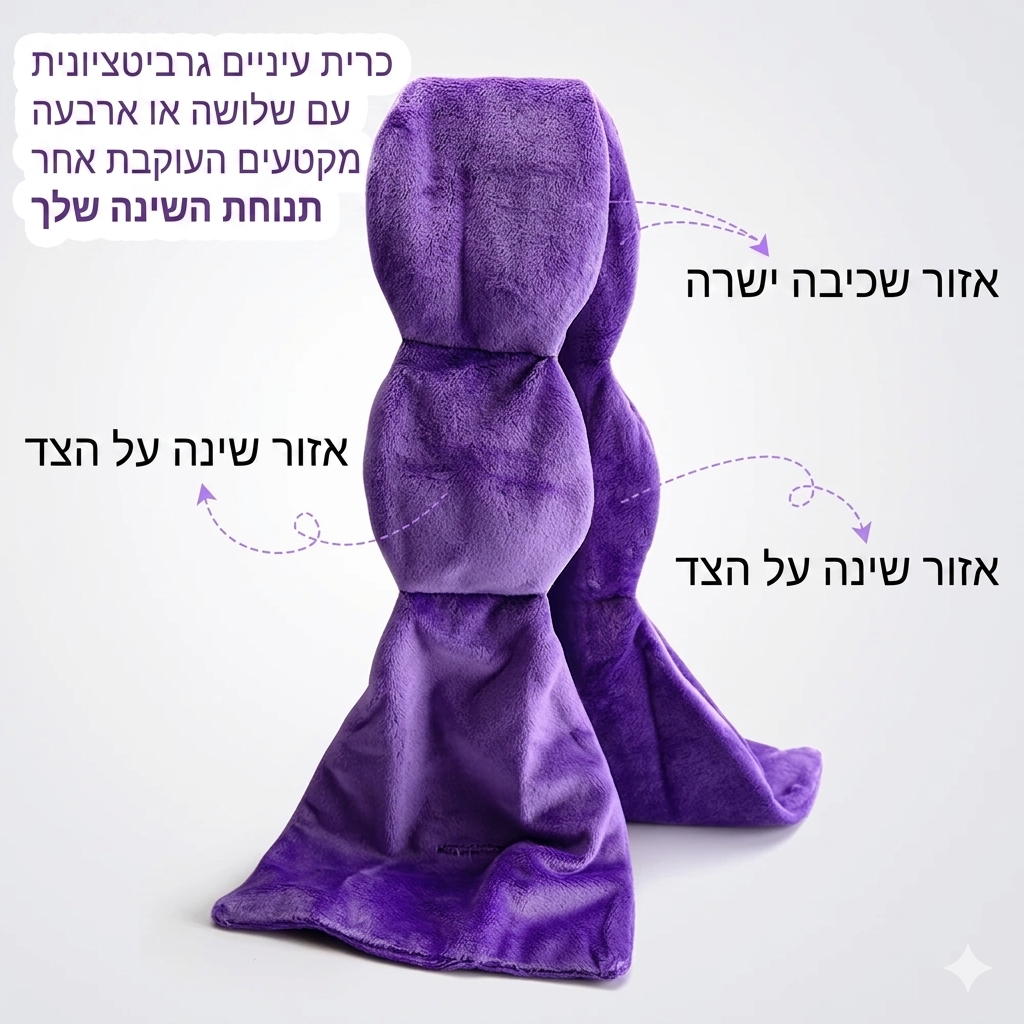 המסכה המקורית משוקללת, רכה וחוסמת אור SleepWrap