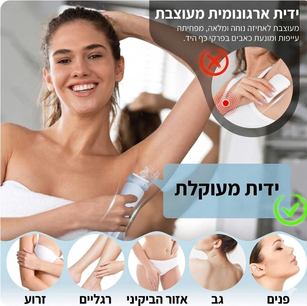 SkinPro – גילוח בריא יותר ,חלק יותר לעור וללא כאב