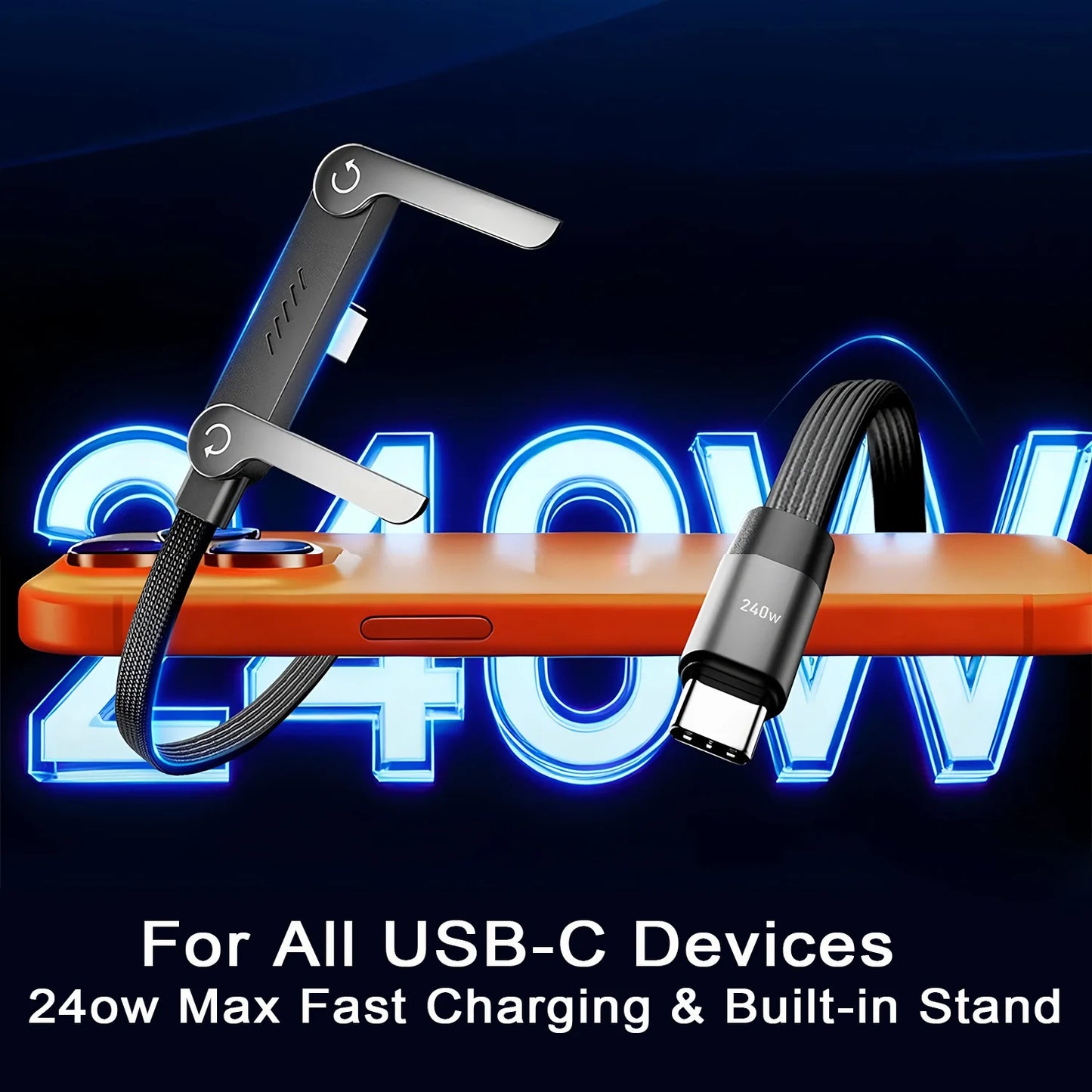 מעמד טעינה מתקפל עם כבל FoldCharge