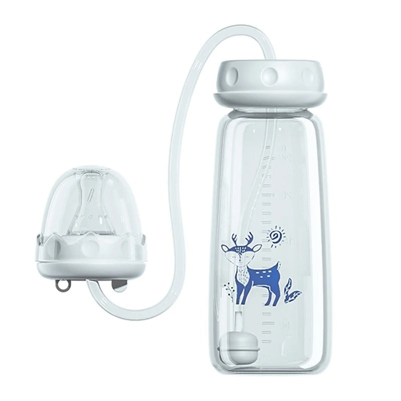 FeedEase Pro —  מארז בקבוק האכלה לתינוק עם צינור גמיש, להאכלה נוחה גם כשאין לך ידיים פנויות