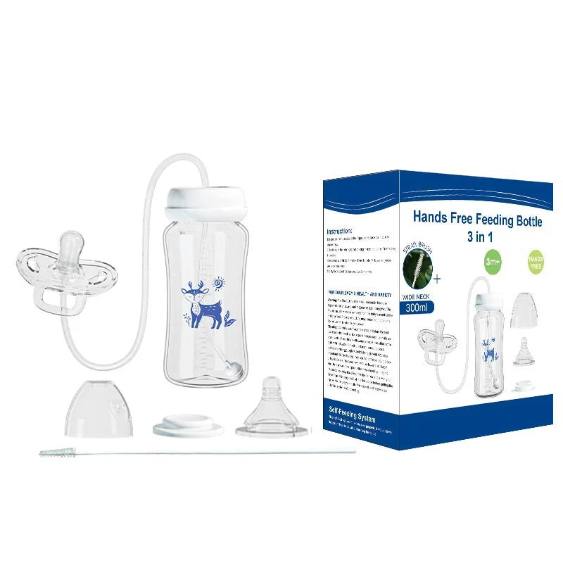 FeedEase Pro – בקבוק האכלה חכם לתינוק עם צינור גמיש