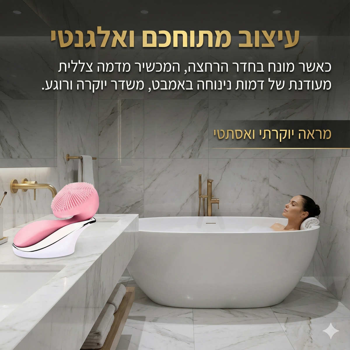 DeepClean Pro מברשת פרימיום אולטרסונית מתקדמת לניקוי עמוק